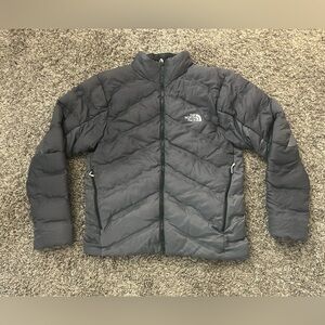 North Face down puffer jacket 700 fill grey medium
